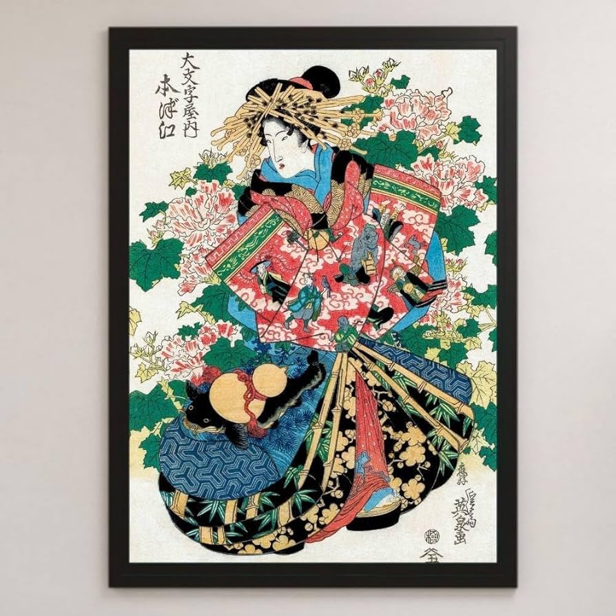 「屋」brand 「美肌や！」日本伝統絵画 インテリア A4サイズ Amazon.co.jp: 絵画 日本人女性の横顔アート絵画インテリア 絵画